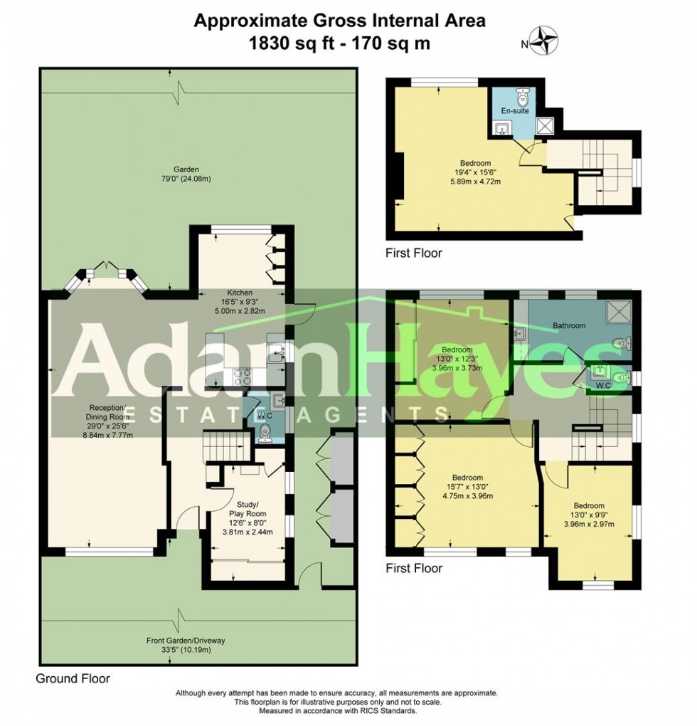 Floorplan for Blandford Close, Hampstead Garden Suburb, N2