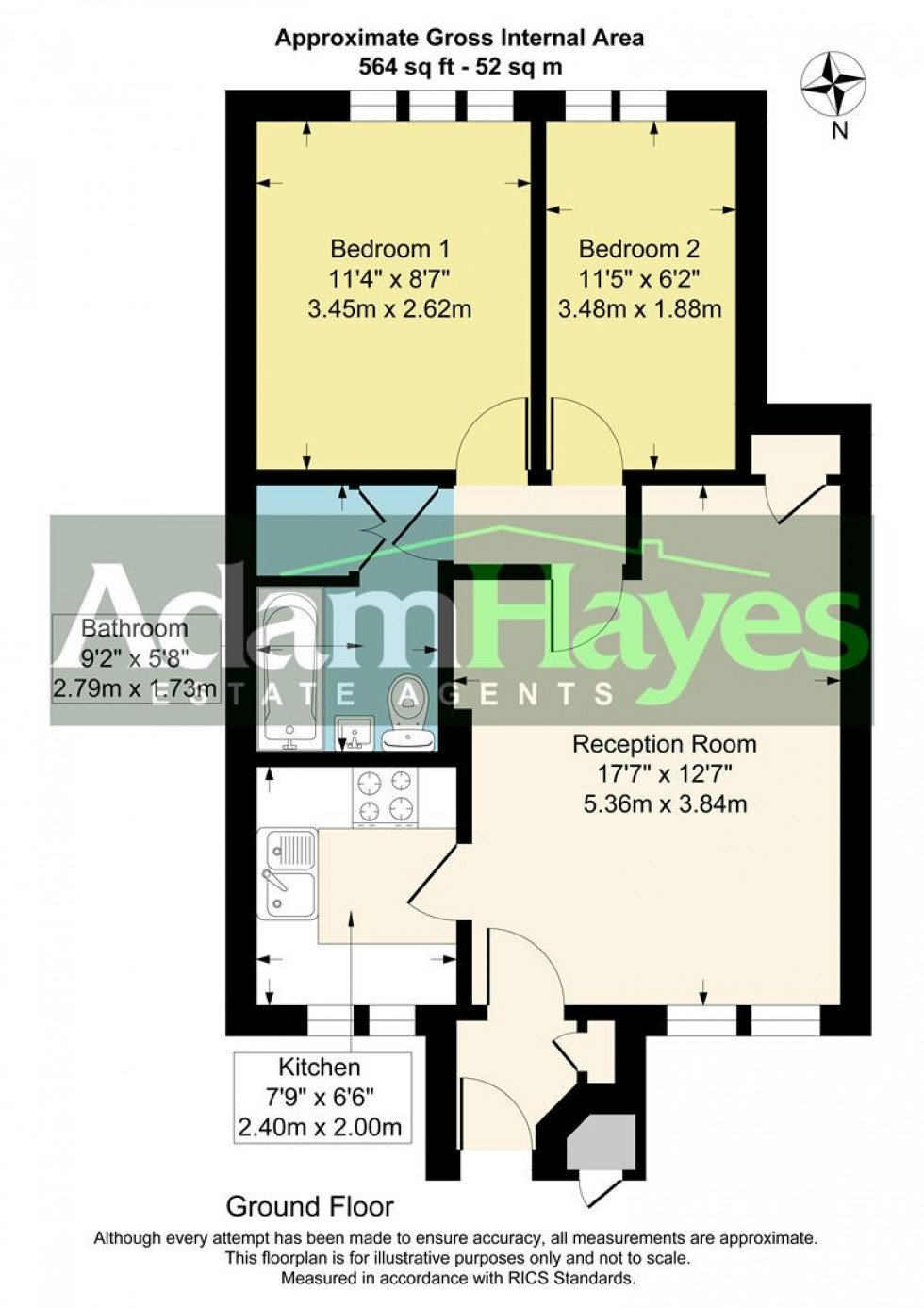 Floorplan for Copwood Close, North Finchley, N12