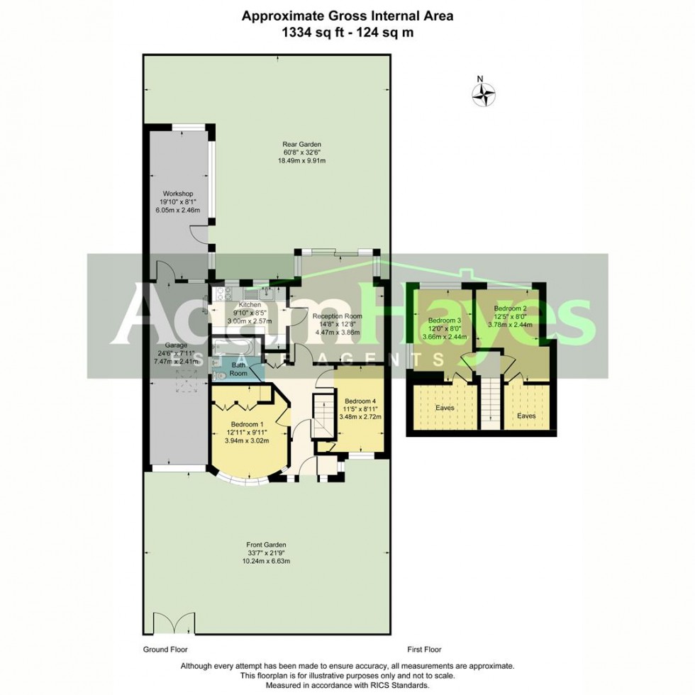 Floorplan for Haslemere Avenue, East Barnet, EN4