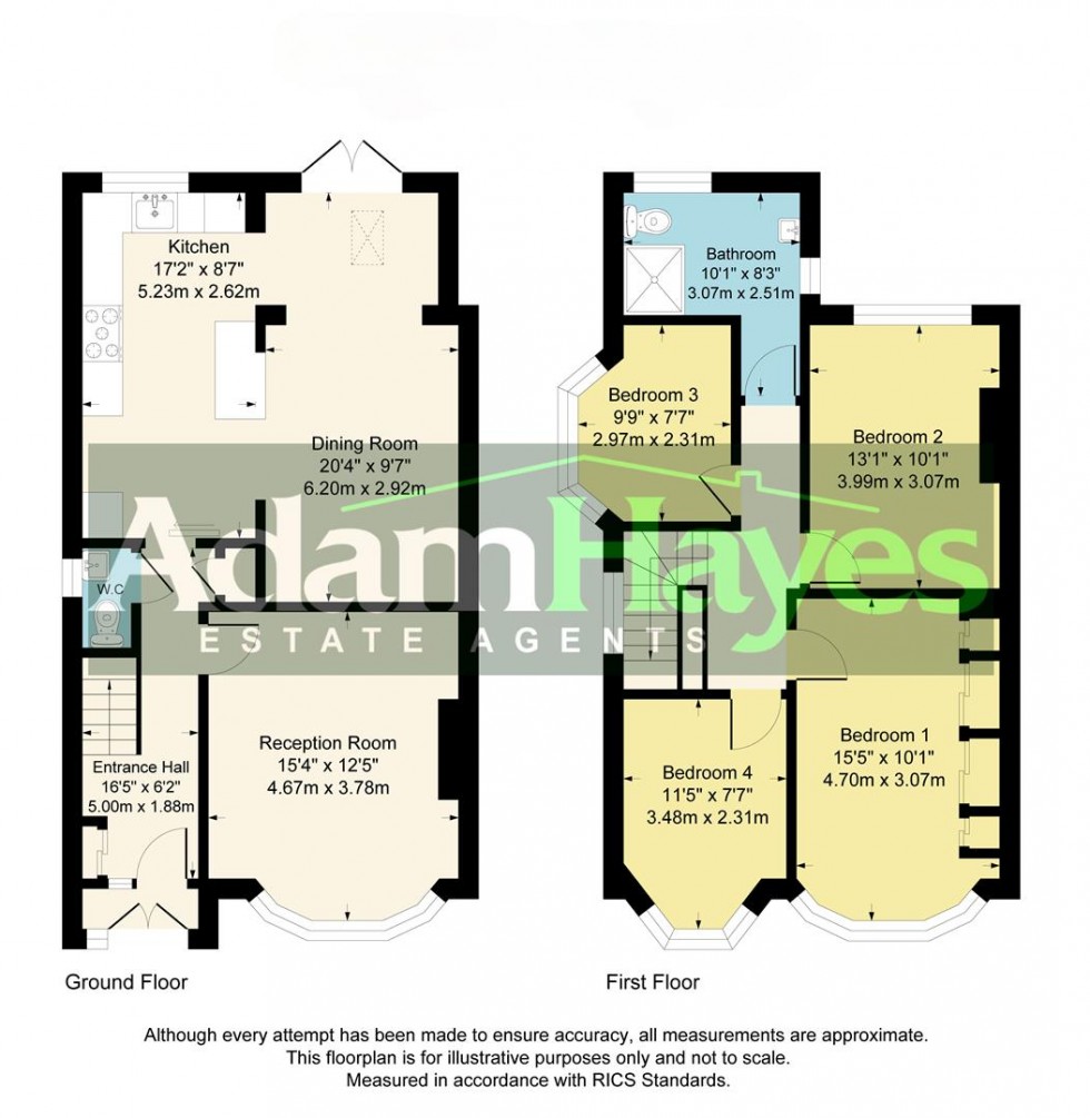 Floorplan for Woodberry Grove, North Finchley N12