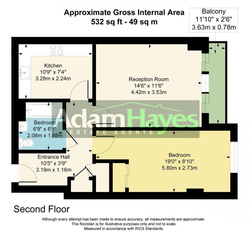 Floorplan for Lankaster Gardens, East Finchley, N2