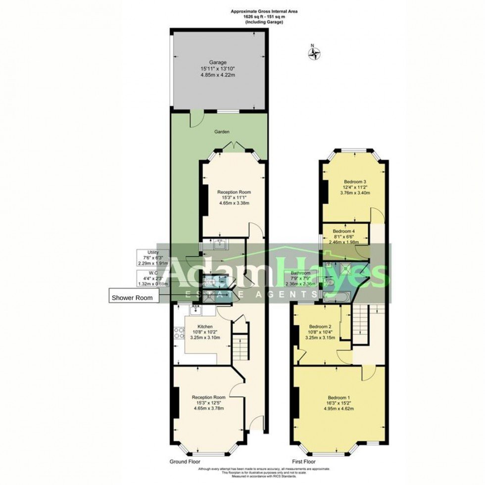 Floorplan for Nether Street, North Finchley, N12