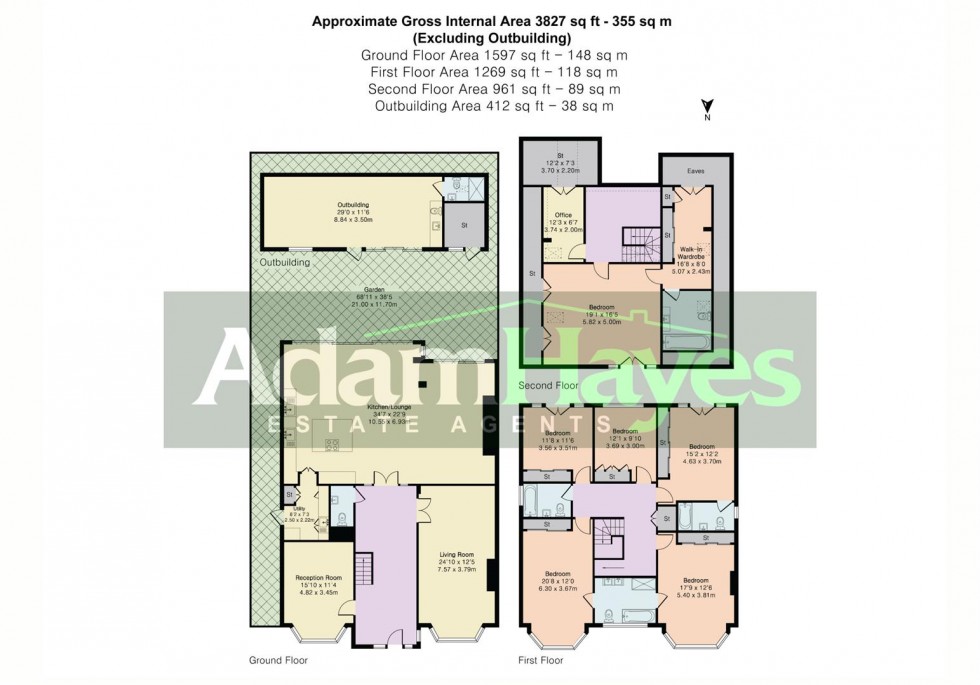 Floorplan for Wickliffe Avenue, Finchley Central, N3