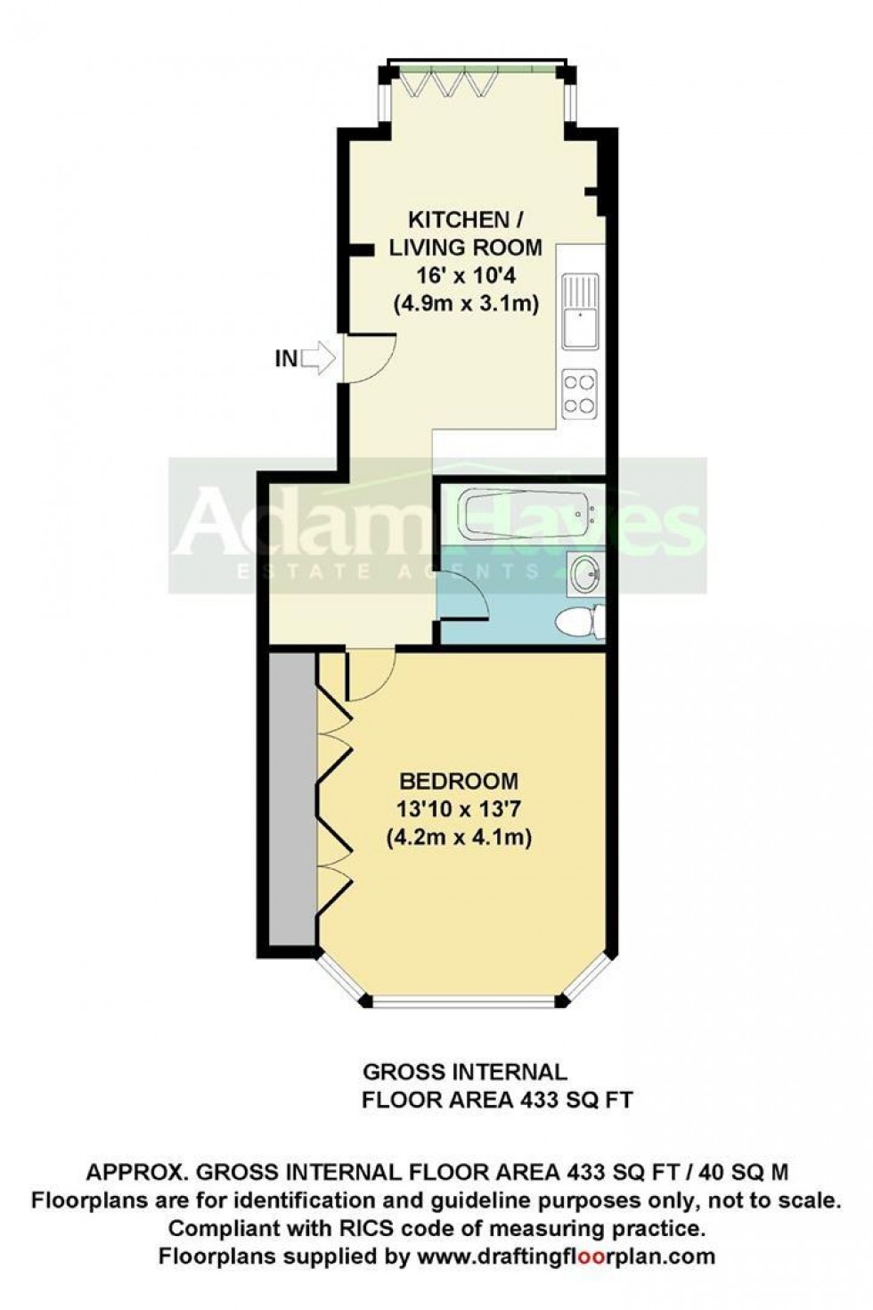 Floorplan for Churchfield Avenue, North Finchley, N12