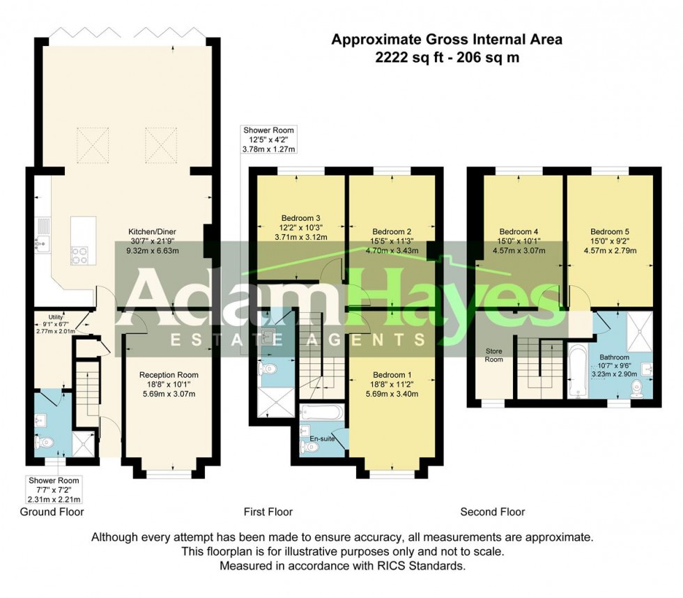 Floorplan for Fallow Court Avenue, North Finchley N12