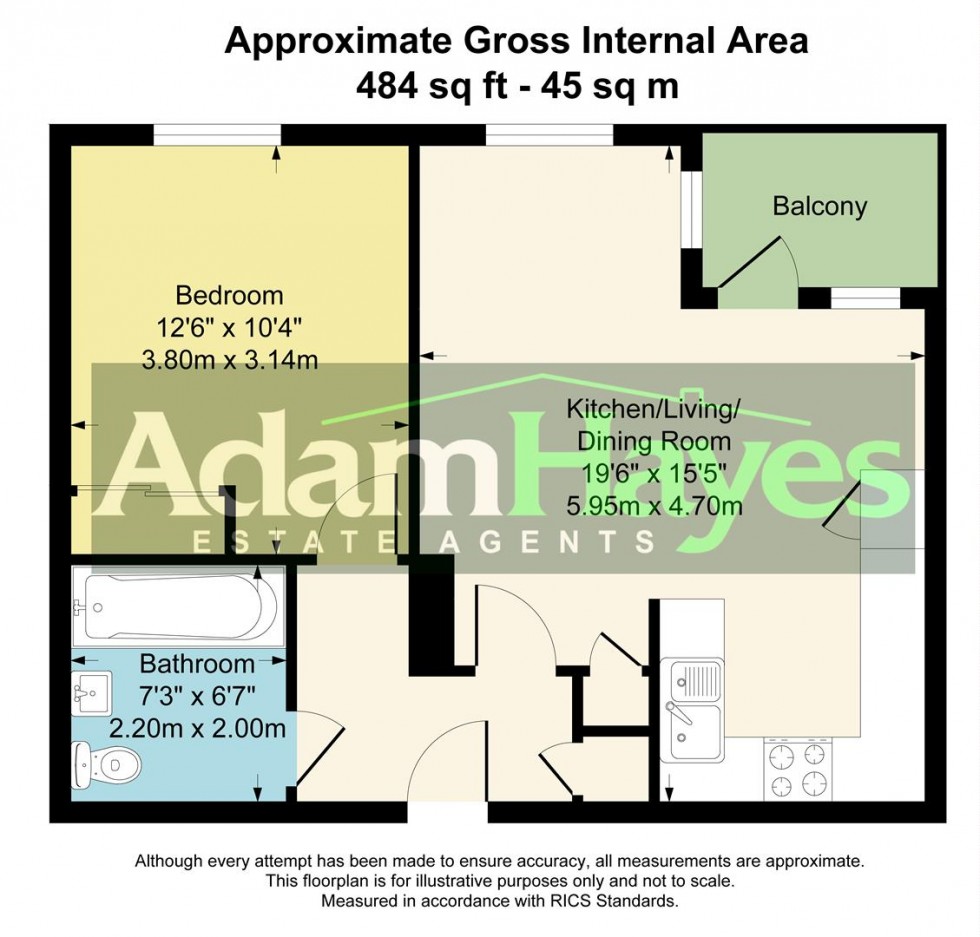 Floorplan for Nether Street, Finchley Central, N3