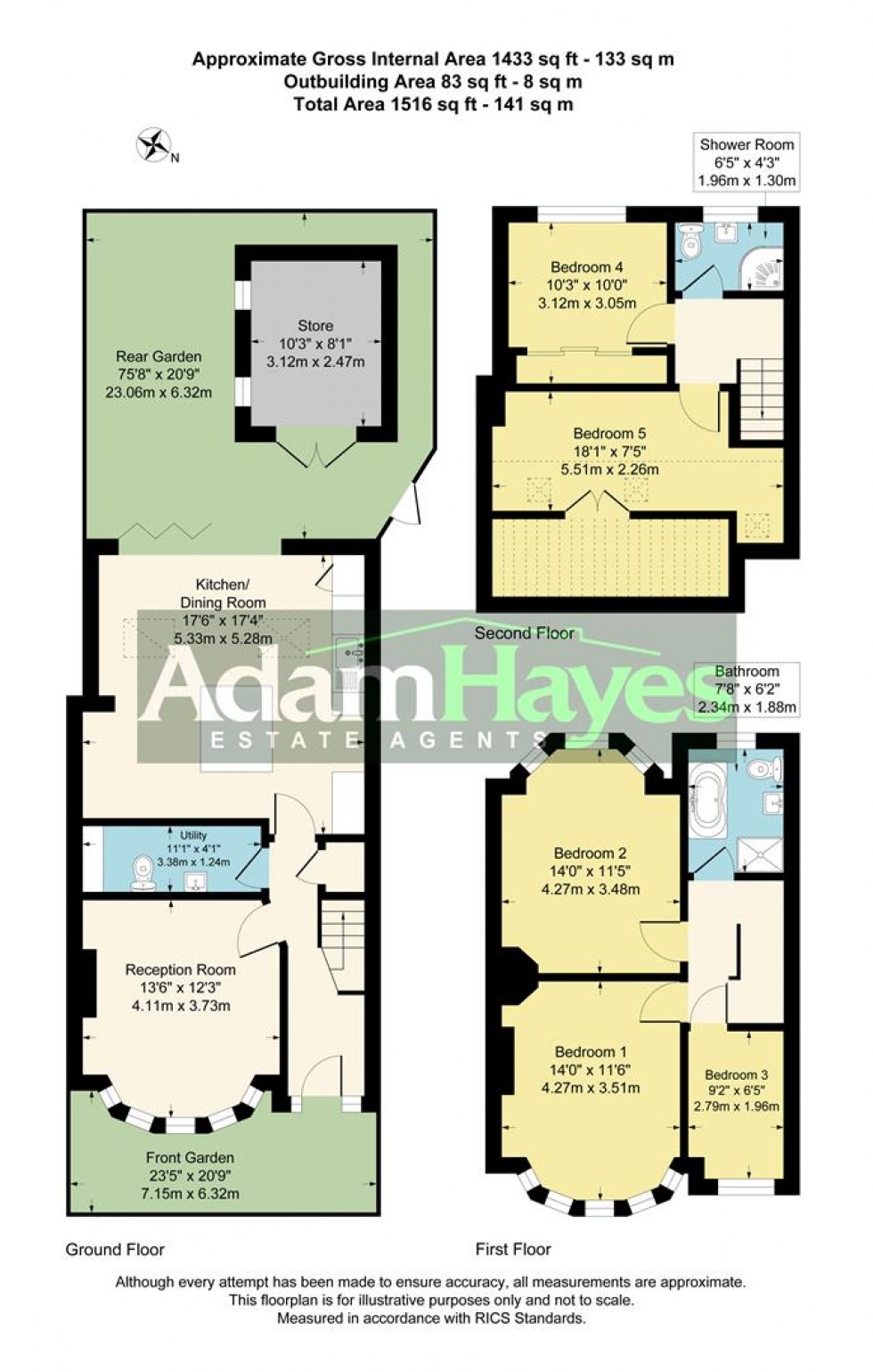 Floorplan for Brunswick Park Road, New Southgate N11