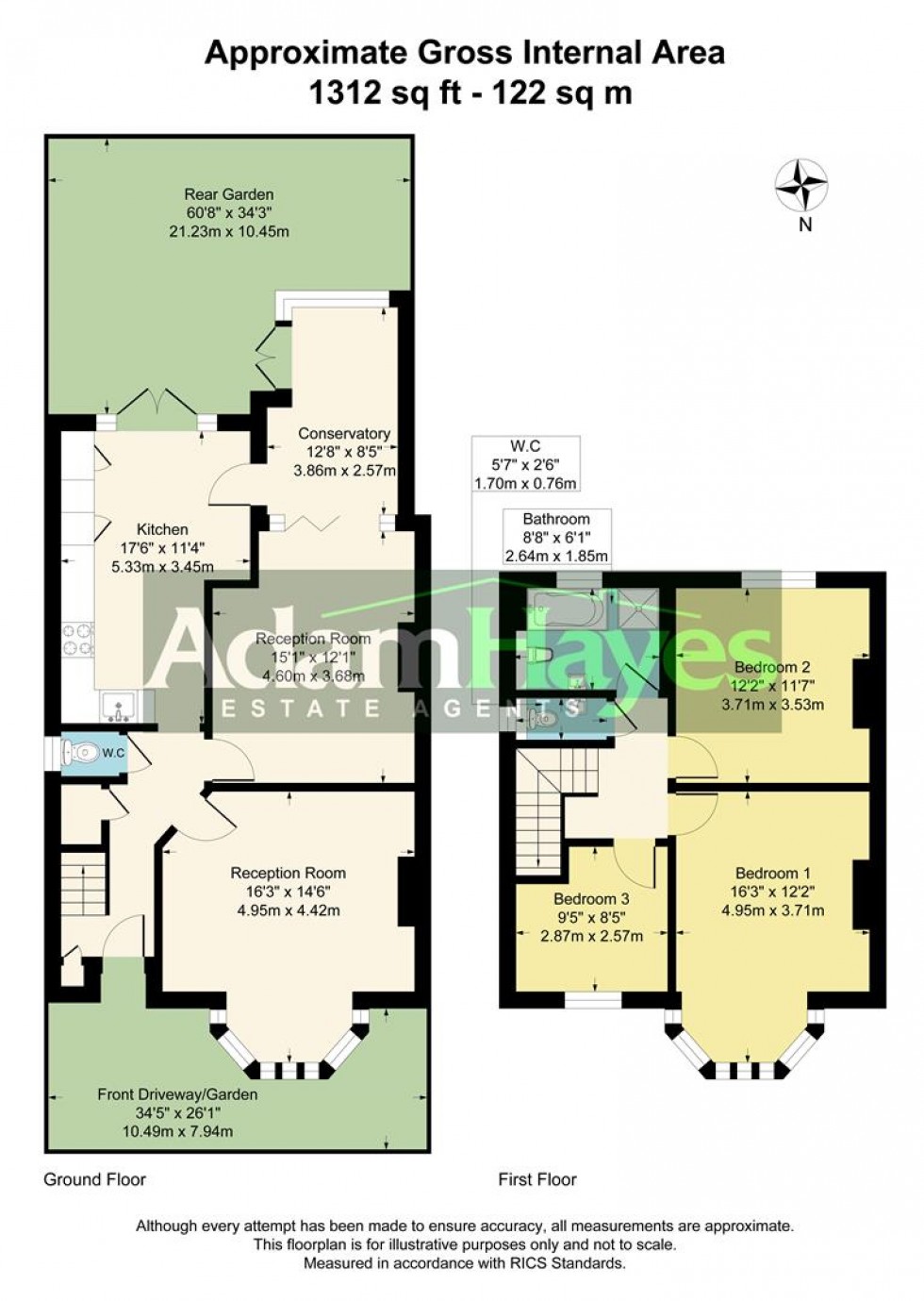 Floorplan for Lullington Garth, Woodside Park, N12