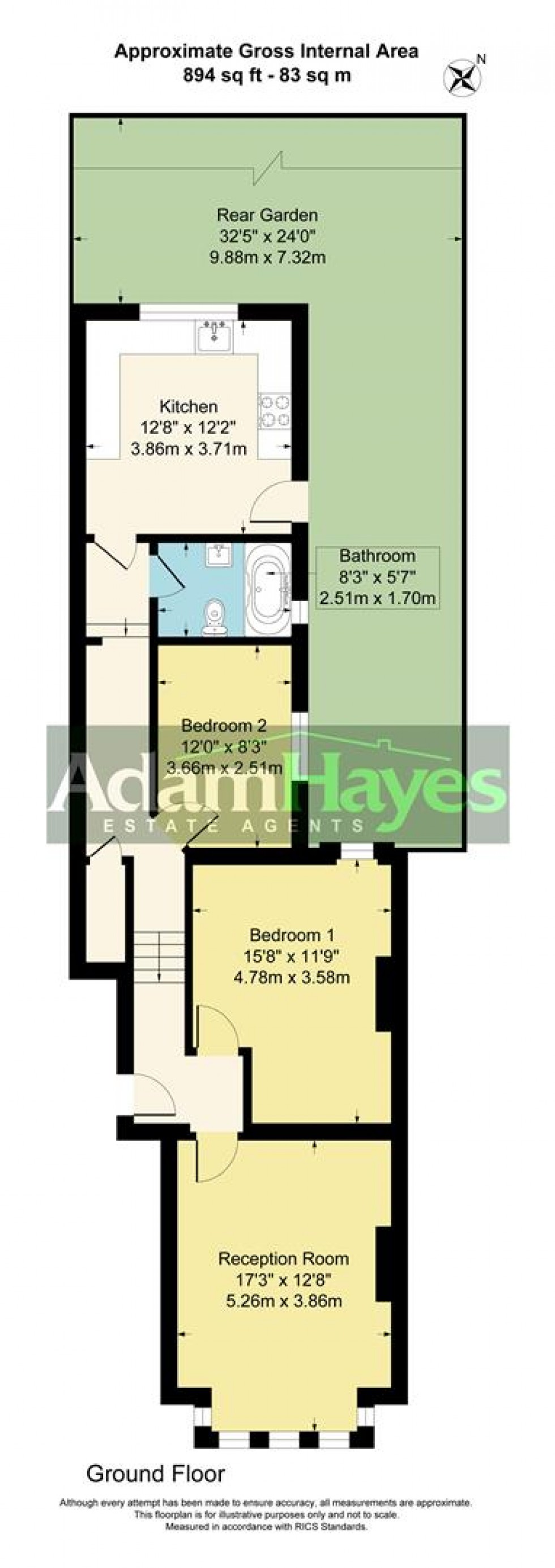 Floorplan for Nether Street, Finchley N3
