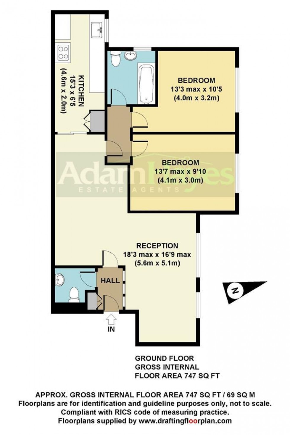 Floorplan for Woodside Park Road, North Finchley, N12