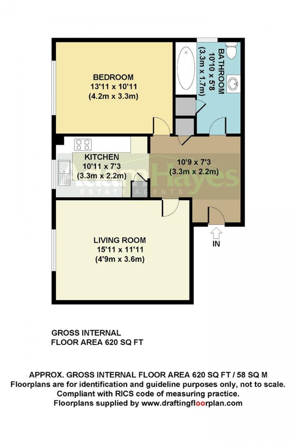 Floorplan for Michelle Court, Torrington Park, N12