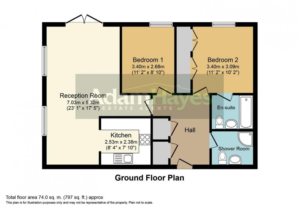 Floorplan for Woodside Avenue, North Finchley, N12