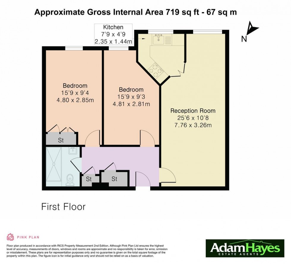 Floorplan for Farnham Close, Whetstone, N20