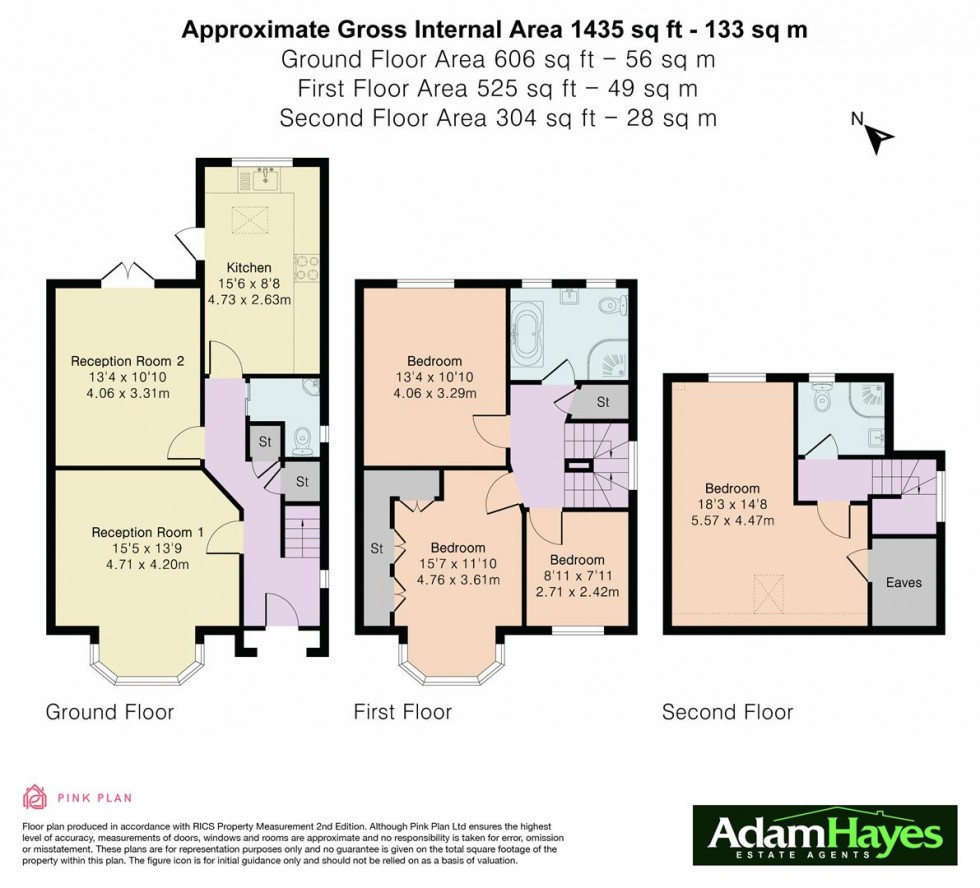 Floorplan for Westbury Grove, North Finchley, N12