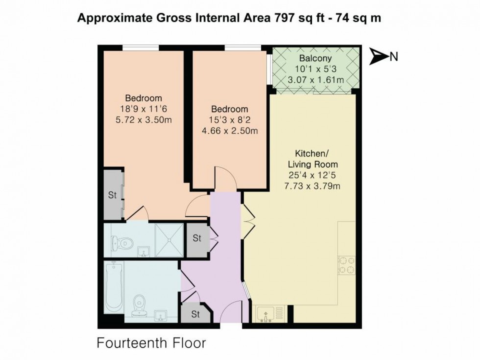 Floorplan for Kingsway, North Finchley, N12