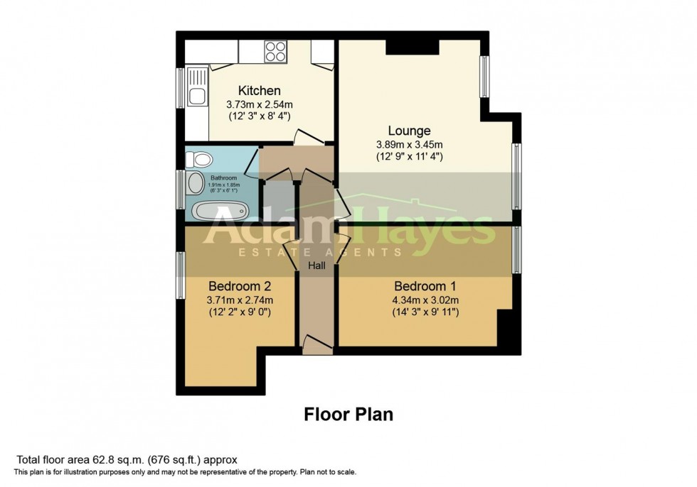 Floorplan for Amberden Avenue, Finchley Central, N3