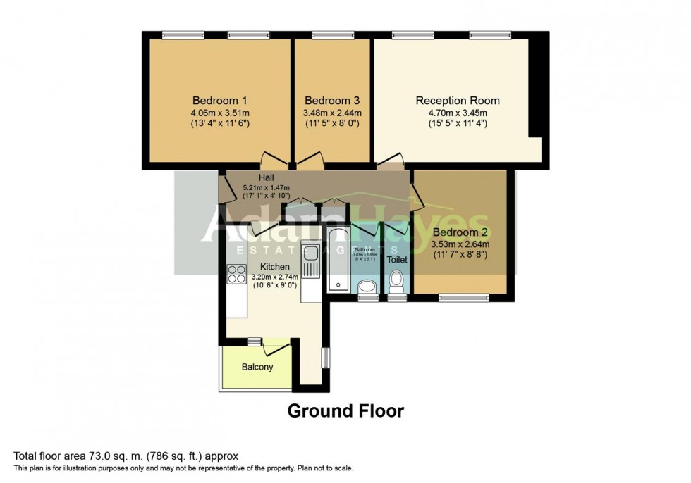 Floorplan for The Pantiles, Temple Fortune, NW11