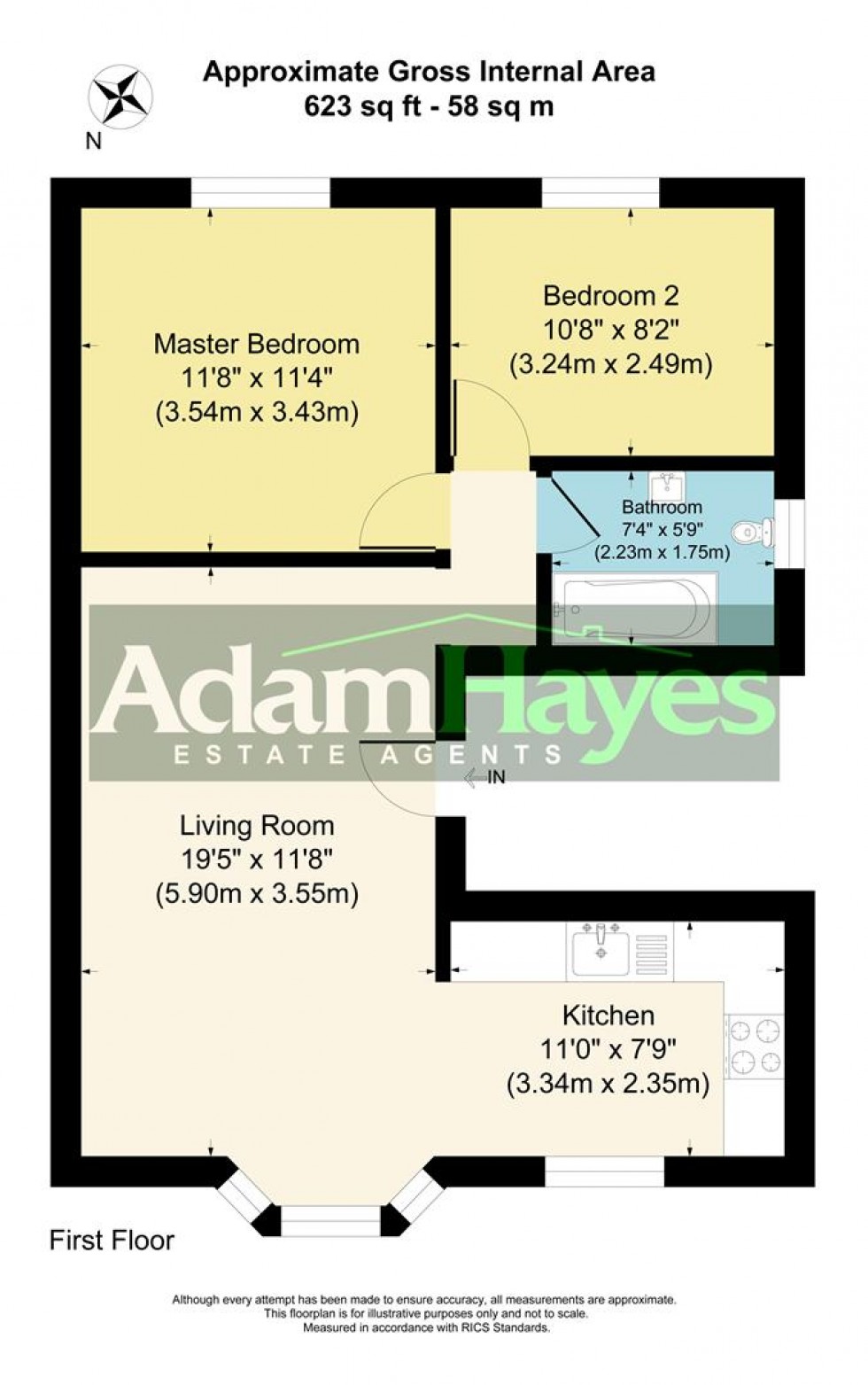 Floorplan for Wentworth Park, Finchley, N3