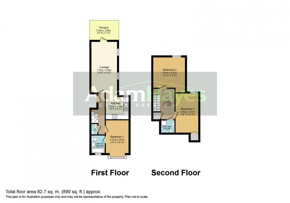 Floorplan for Sylvester Road, East Finchley N2