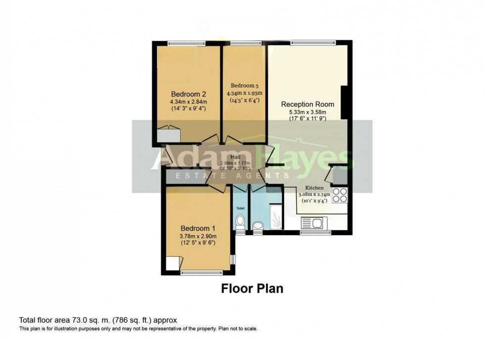 Floorplan for Elmshurst Crescent, East Finchley N2
