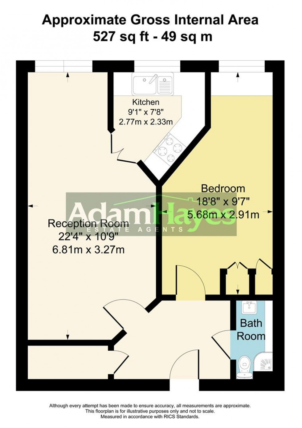 Floorplan for Farnham Close, Whetstone N20