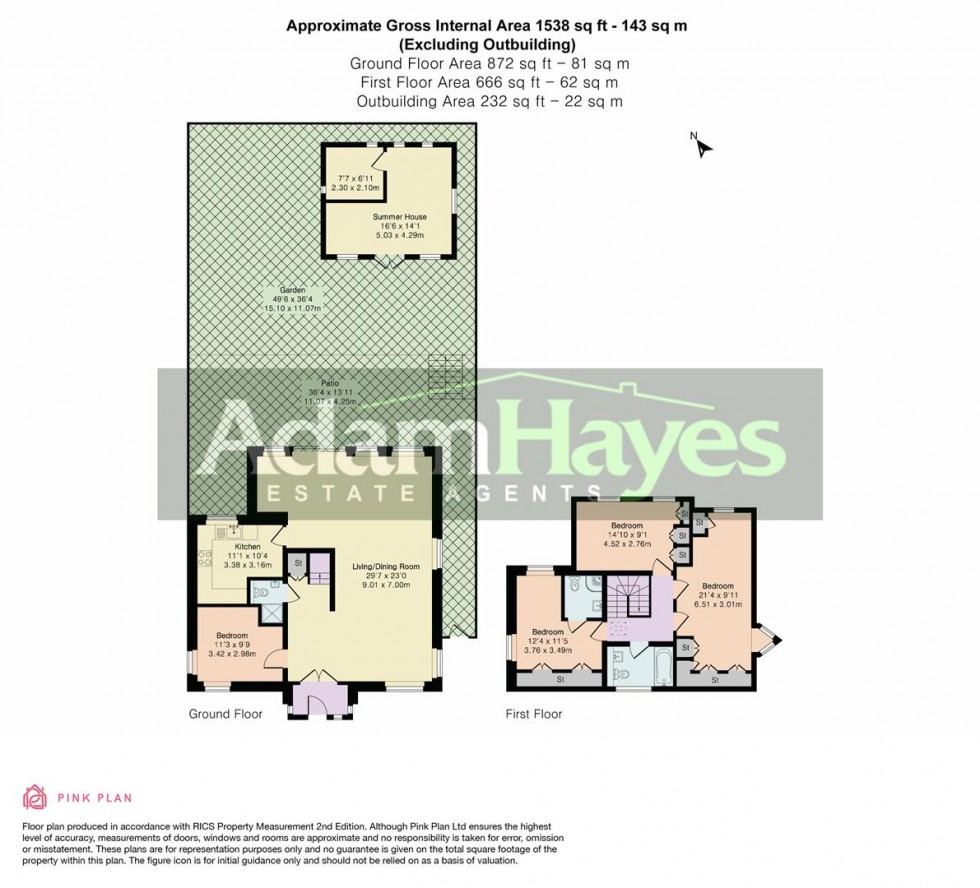 Floorplan for North Crescent, Finchley, N3