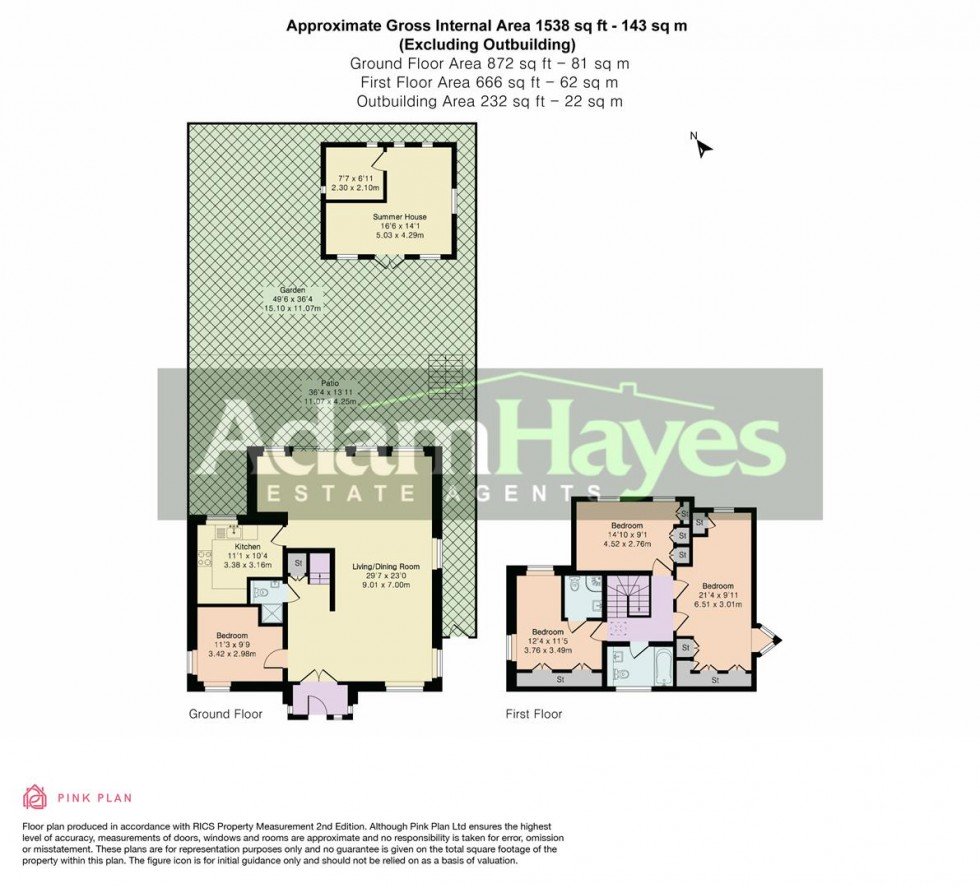 Floorplan for North Crescent, Finchley, N3