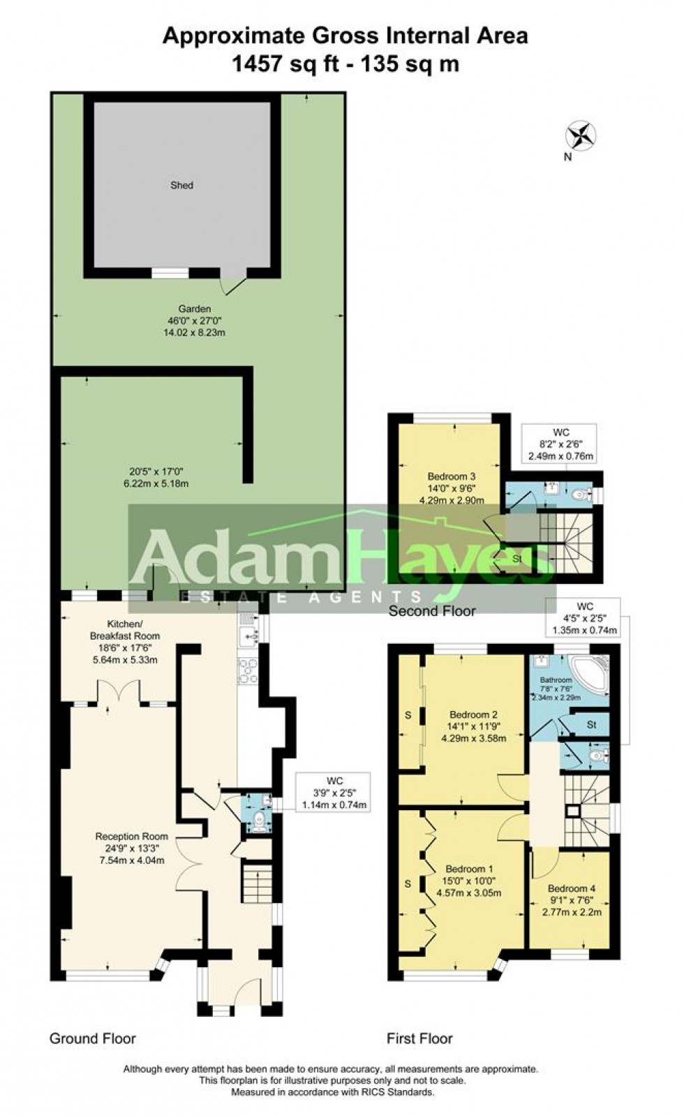 Floorplan for Wentworth Close, Finchley, N3