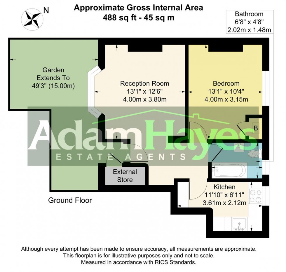 Floorplan for Neale Close, East Finchley, N2