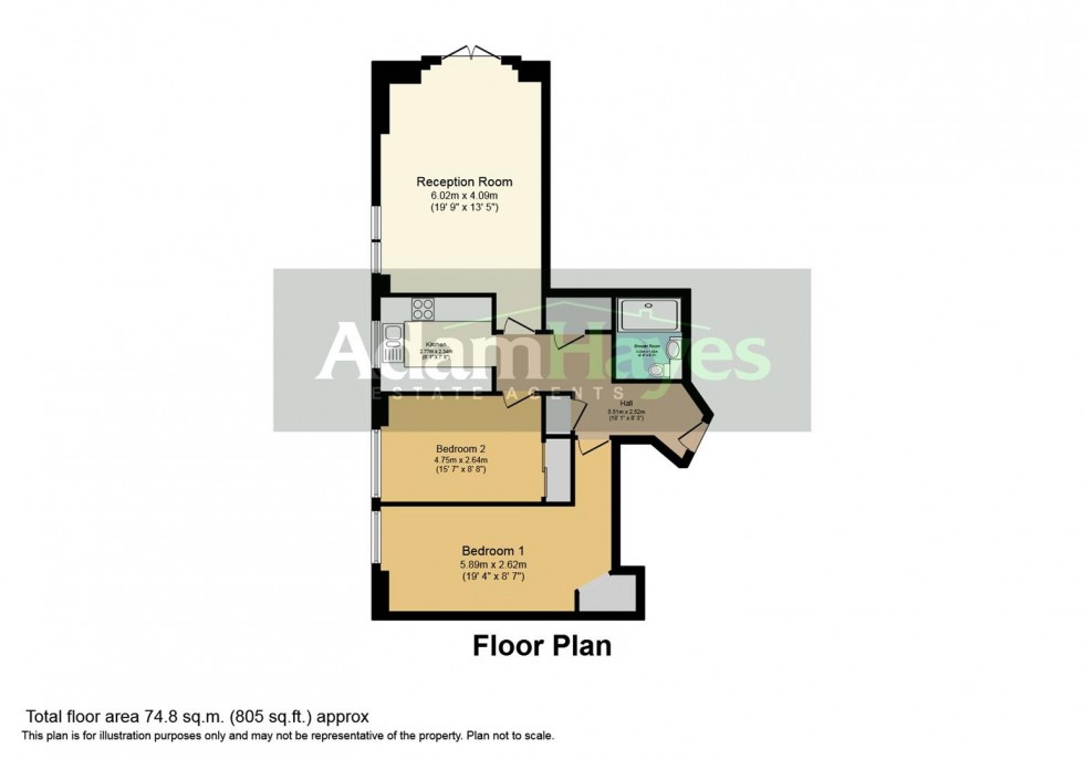 Floorplan for Sandringham Gardens, North Finchley, N12