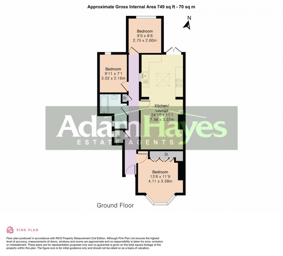 Floorplan for Squires Lane, Finchley, N3