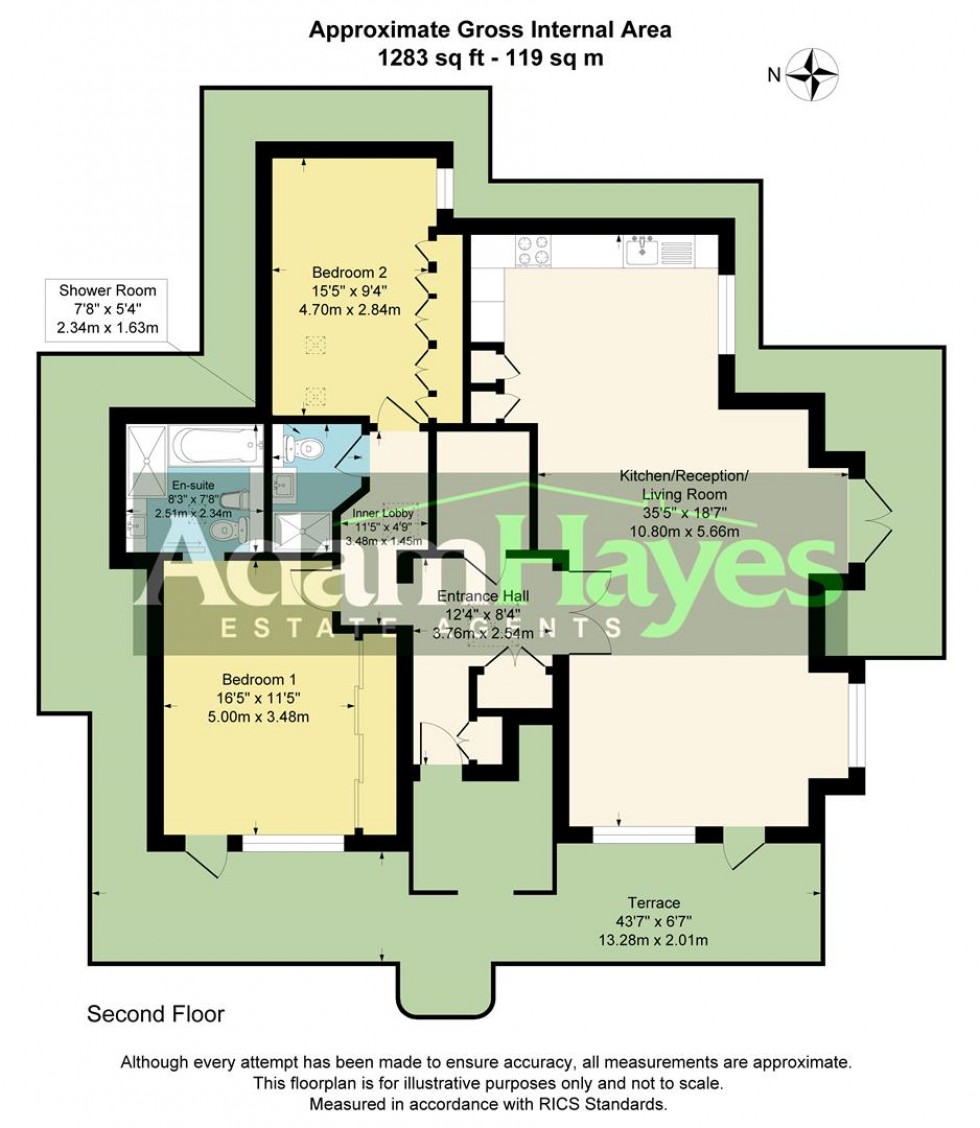 Floorplan for Broughton Avenue, Finchley, N3