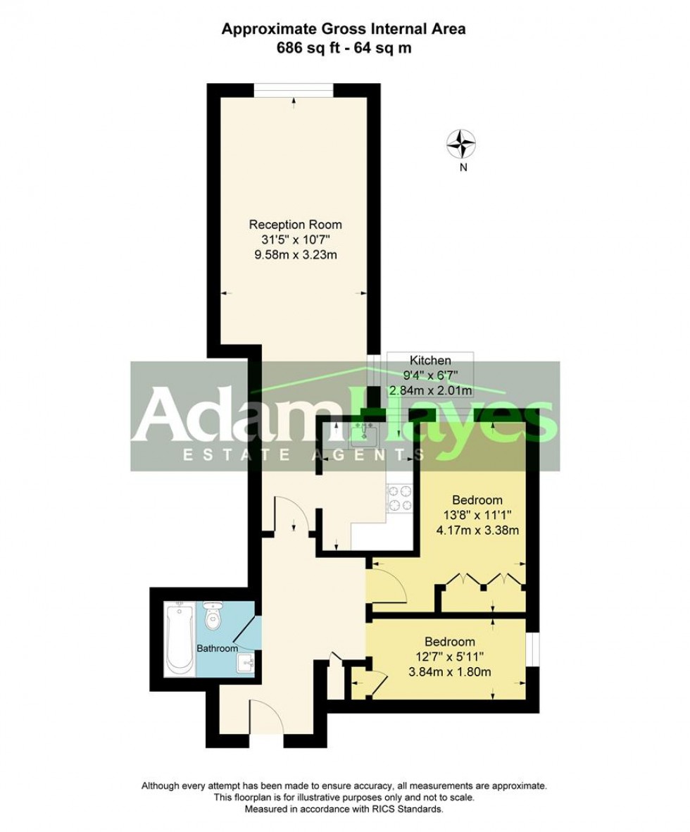 Floorplan for Friern Park, North Finchley, N12