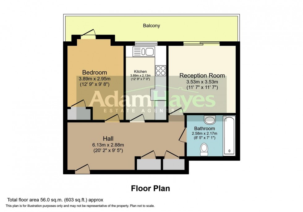 Floorplan for Lankaster Gardens, East Finchley, N2