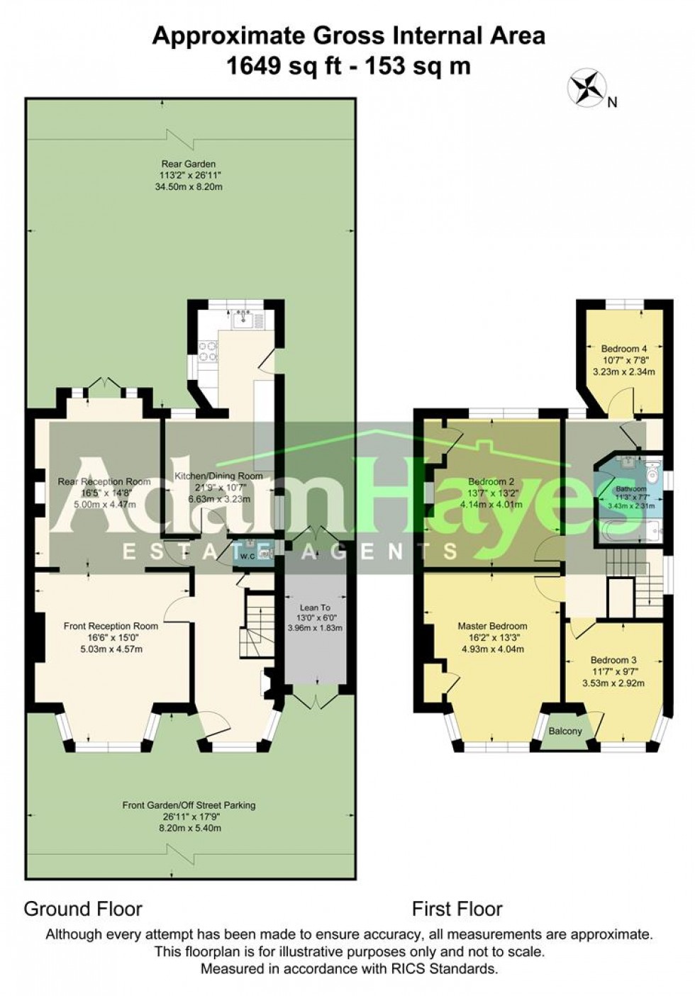 Floorplan for Park Crescent, Finchley, N3