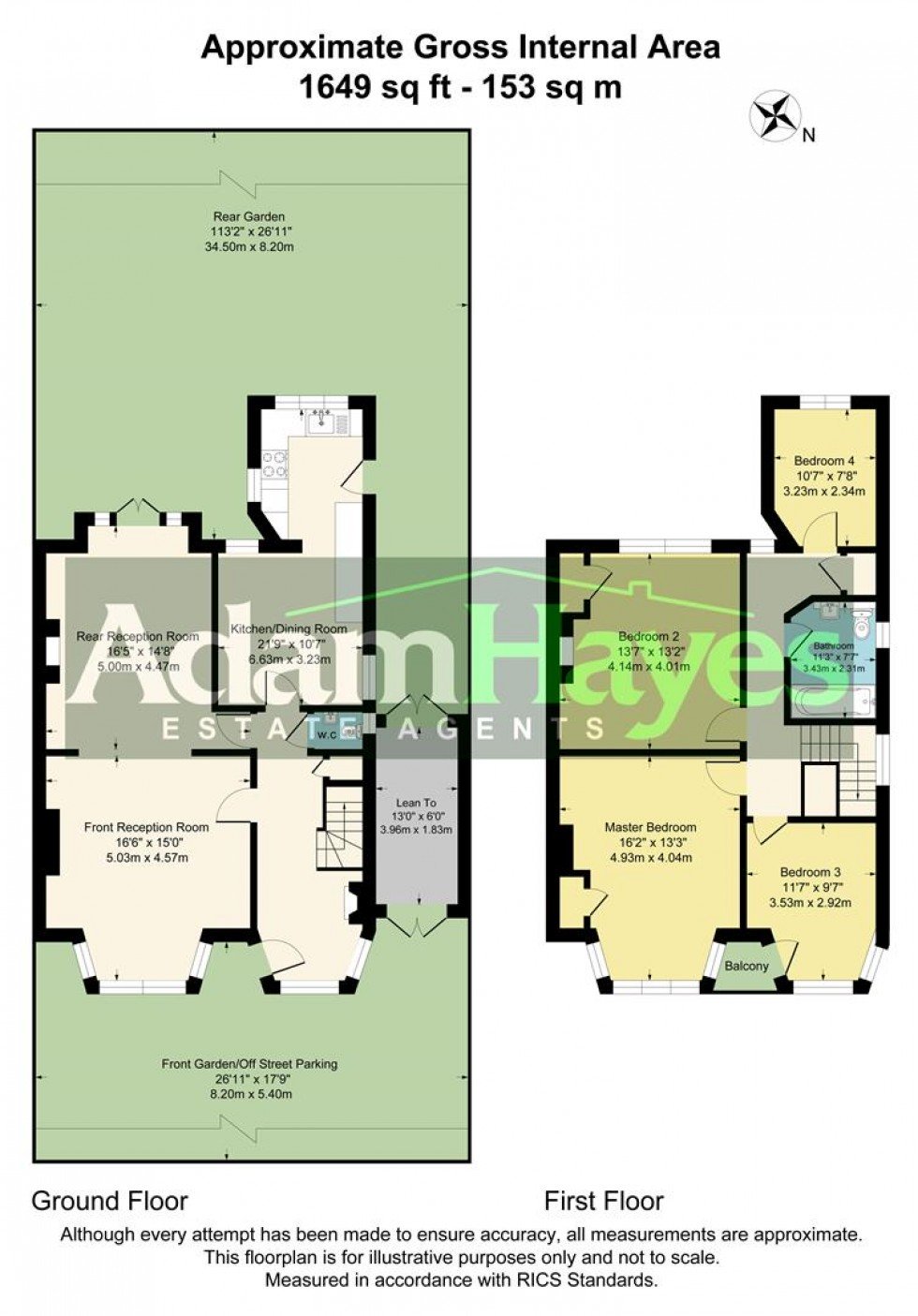 Floorplan for Park Crescent, Finchley, N3