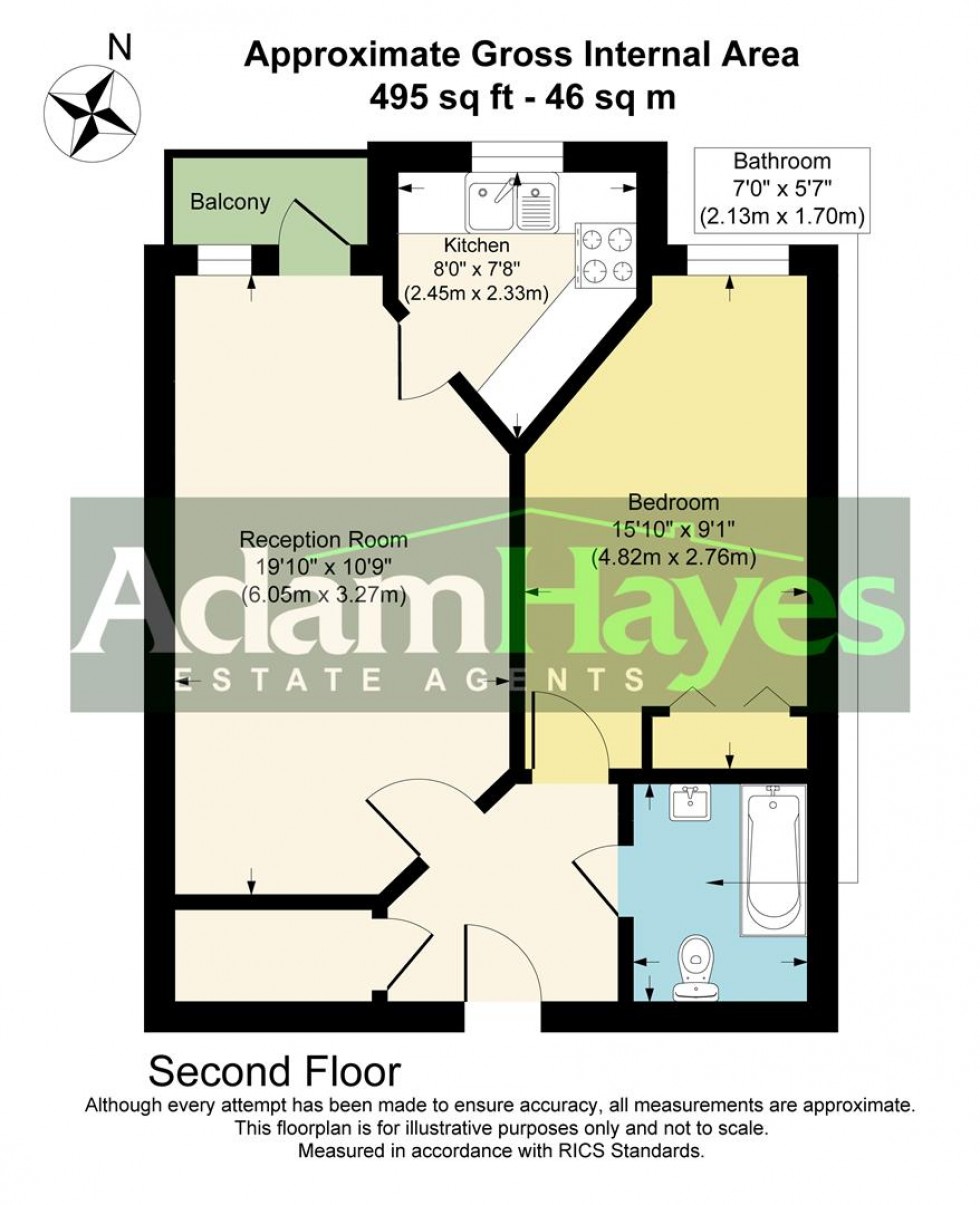 Floorplan for Bedford Road, East Finchley, N2