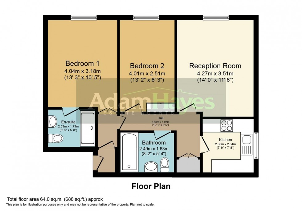 Floorplan for Woodside Lane, Woodside Park, N12