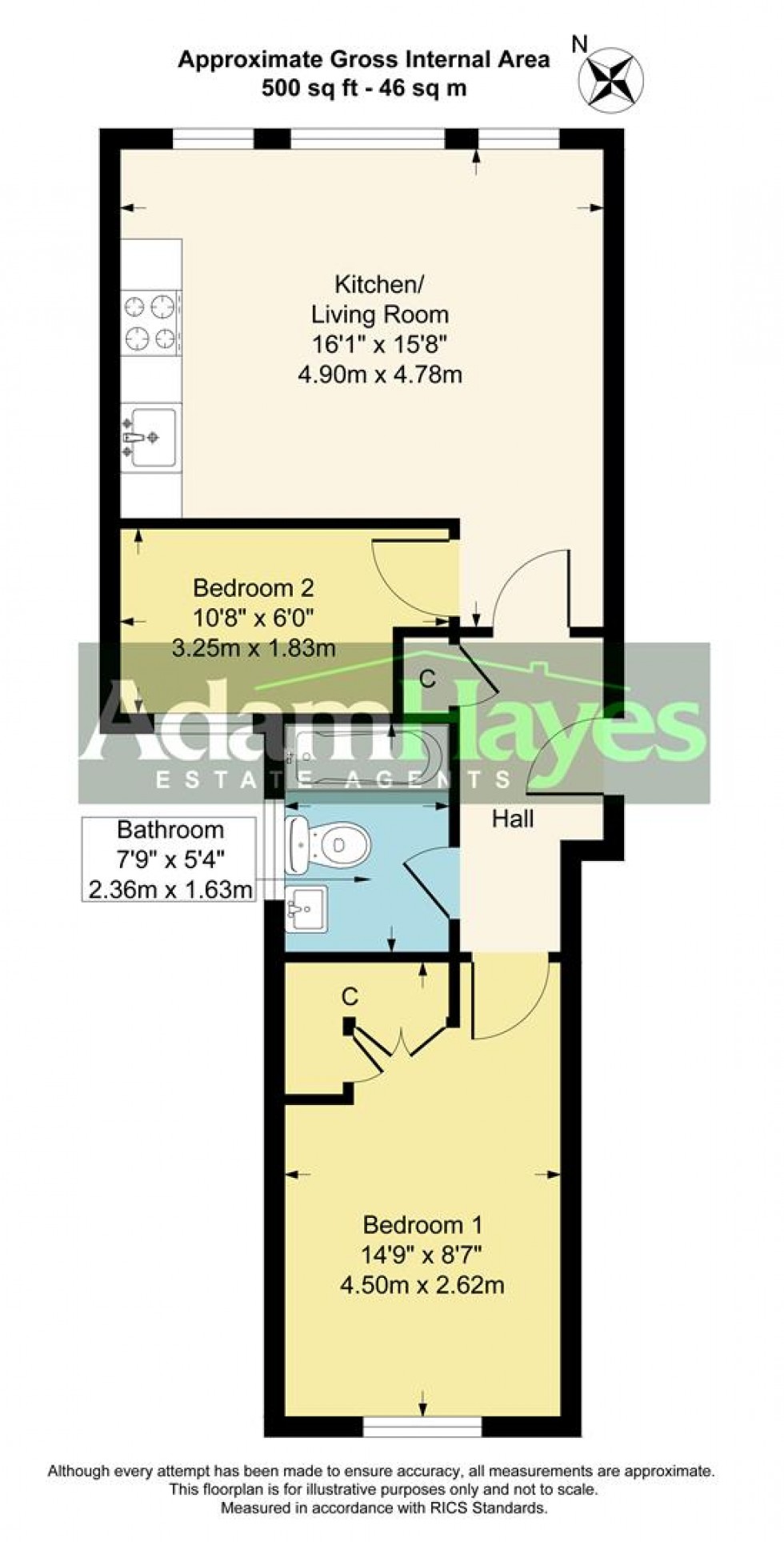 Floorplan for Long Lane, Finchley Central, N3