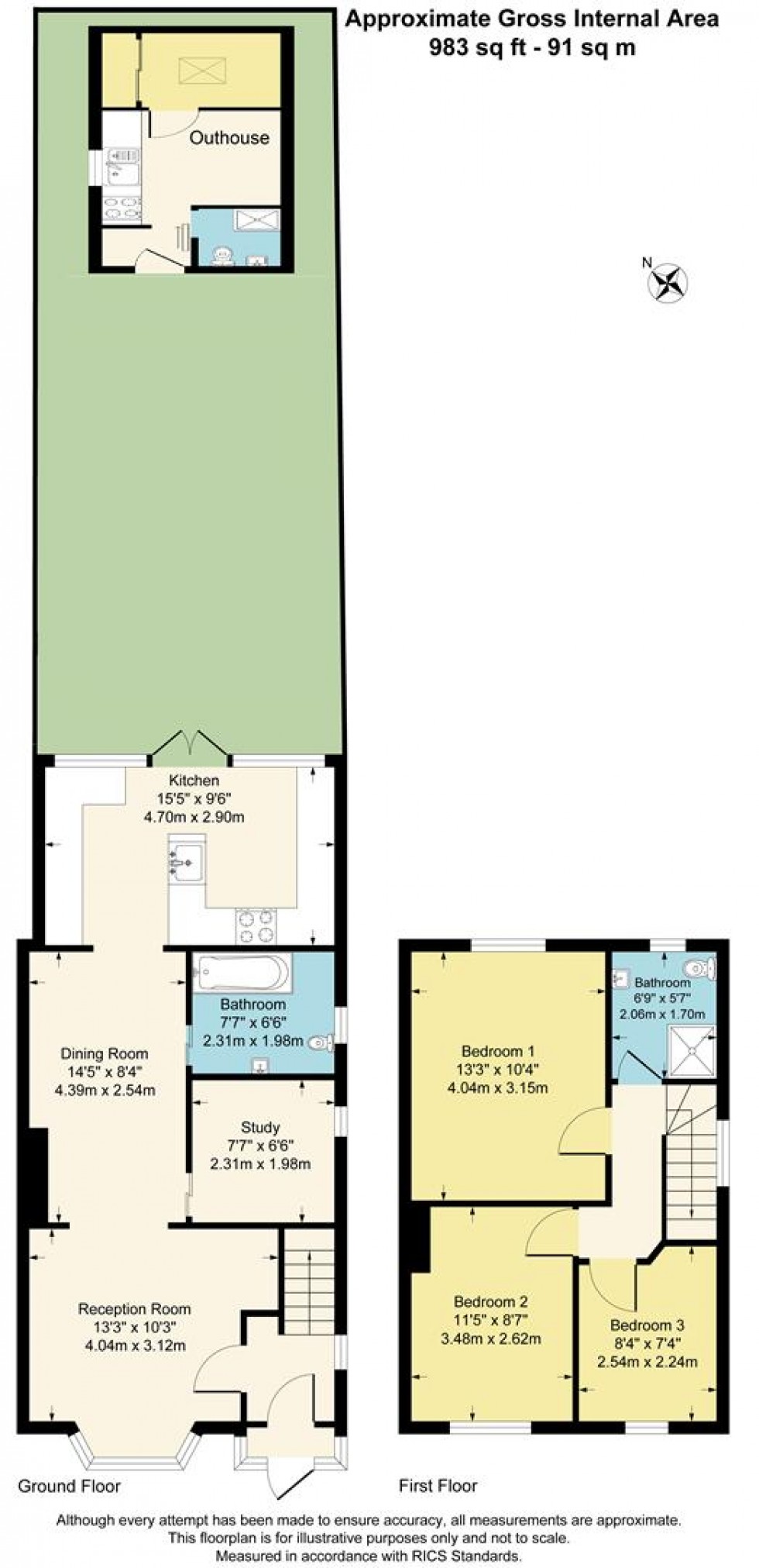 Floorplan for Chesterfield Road, Barnet, EN5