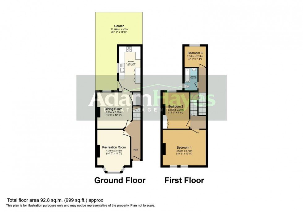 Floorplan for Coleridge Road, Woodside Park, N12