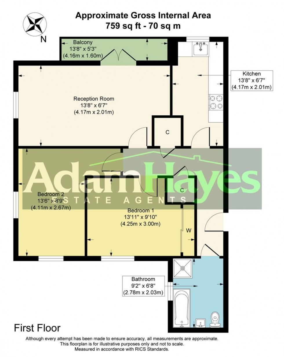 Floorplan for Gilson Place, Muswell Hill N10