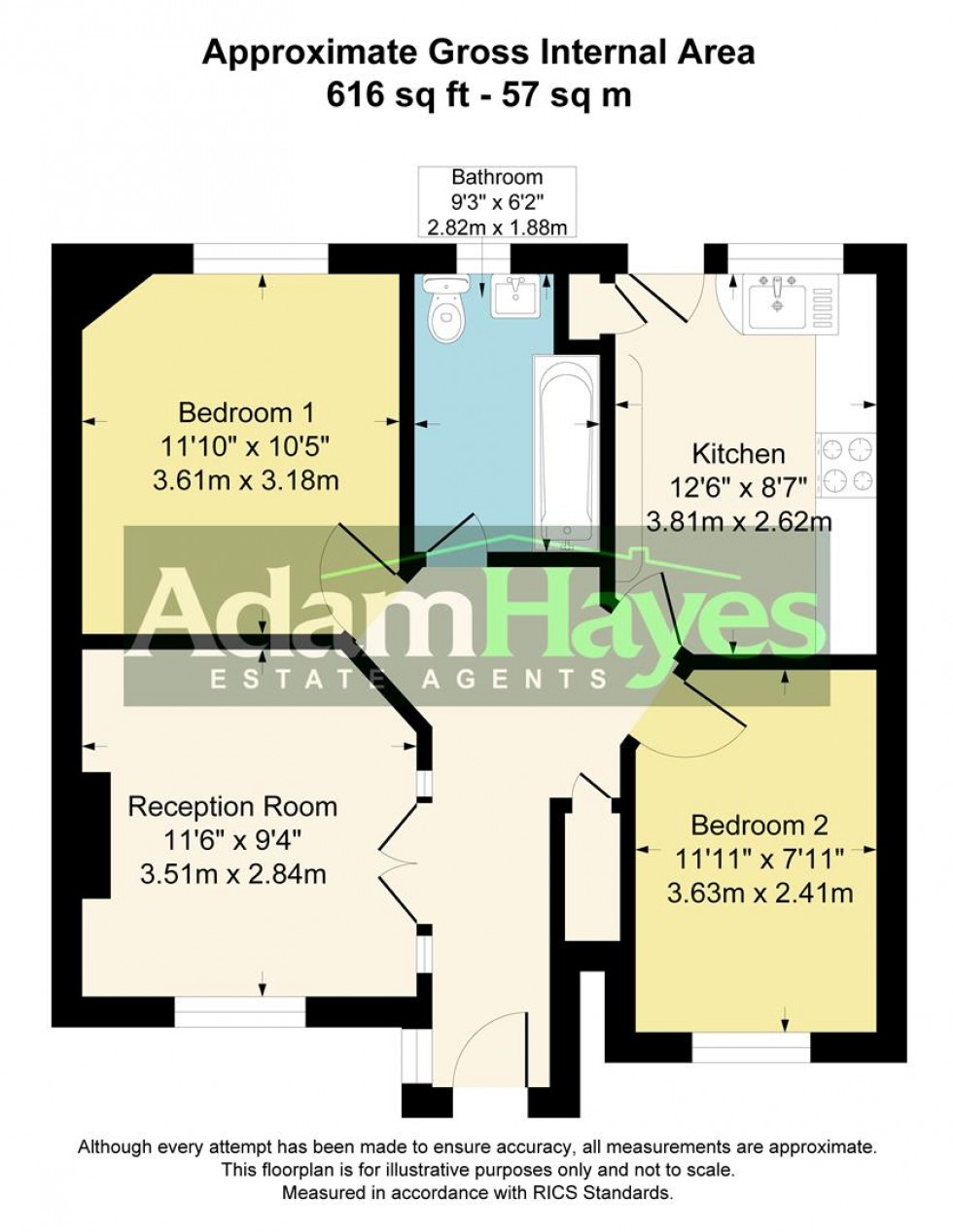 Floorplan for Abingdon Road, Finchley, N3