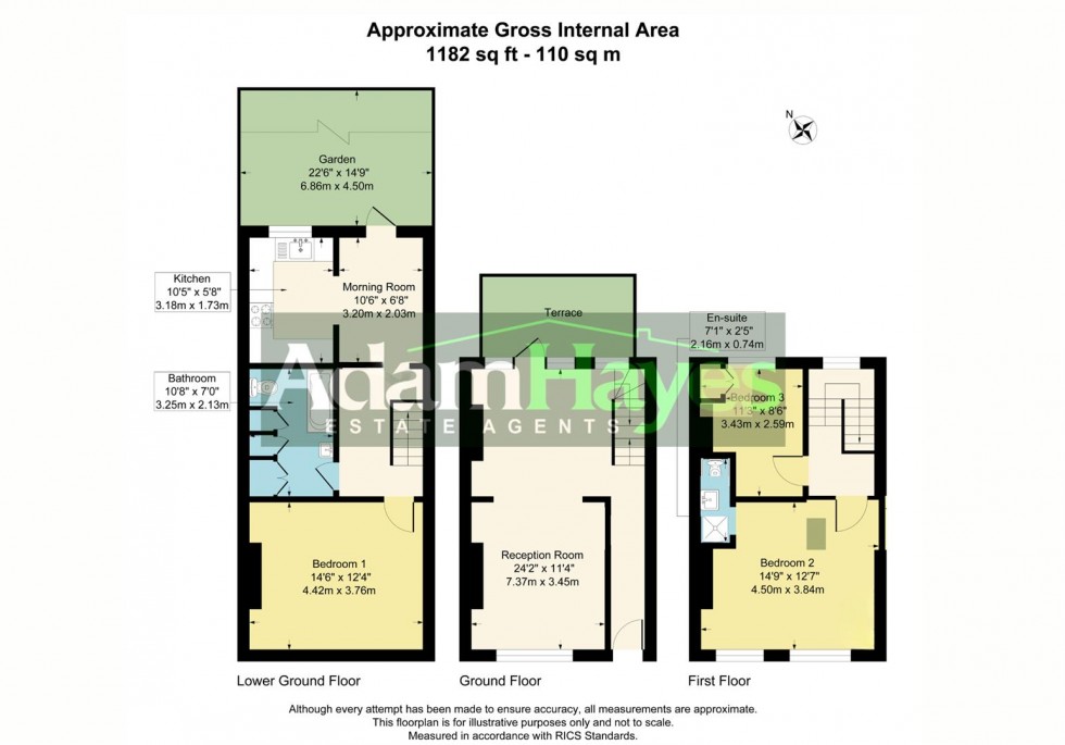 Floorplan for Trinity Road, East Finchley, N2
