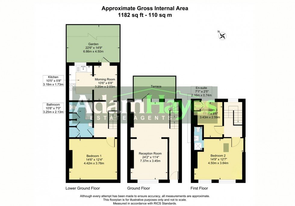 Floorplan for Trinity Road, East Finchley, N2