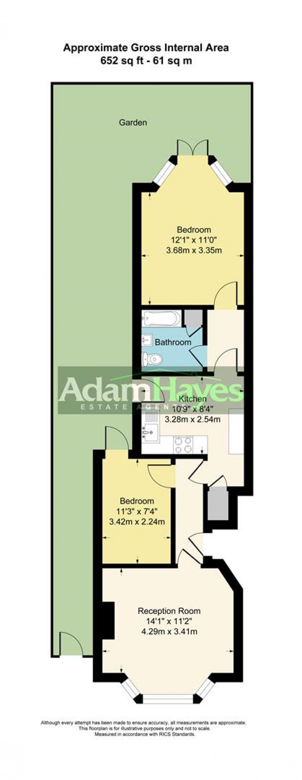 Floorplan for Churchfield Avenue, North Finchley, N12