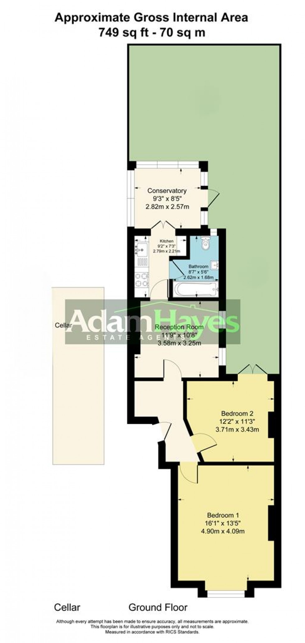 Floorplan for Churchfield Avenue, North Finchley N12