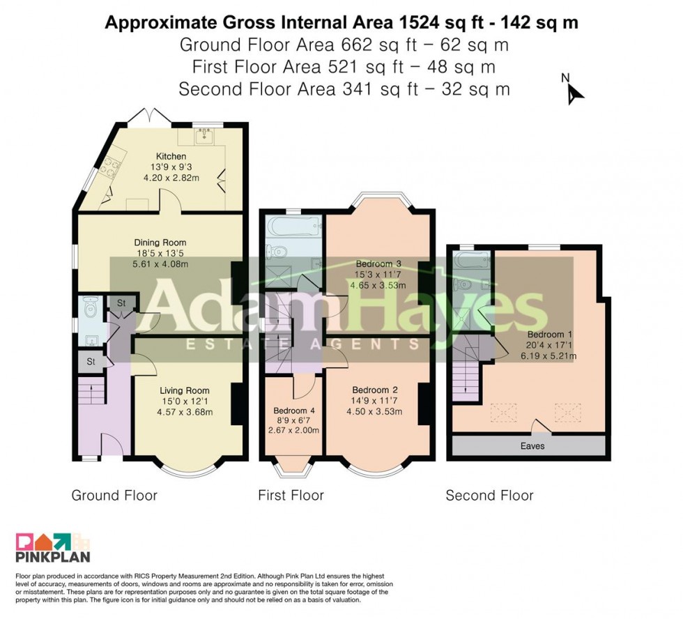 Floorplan for Thurlestone Avenue, North Finchley, N12
