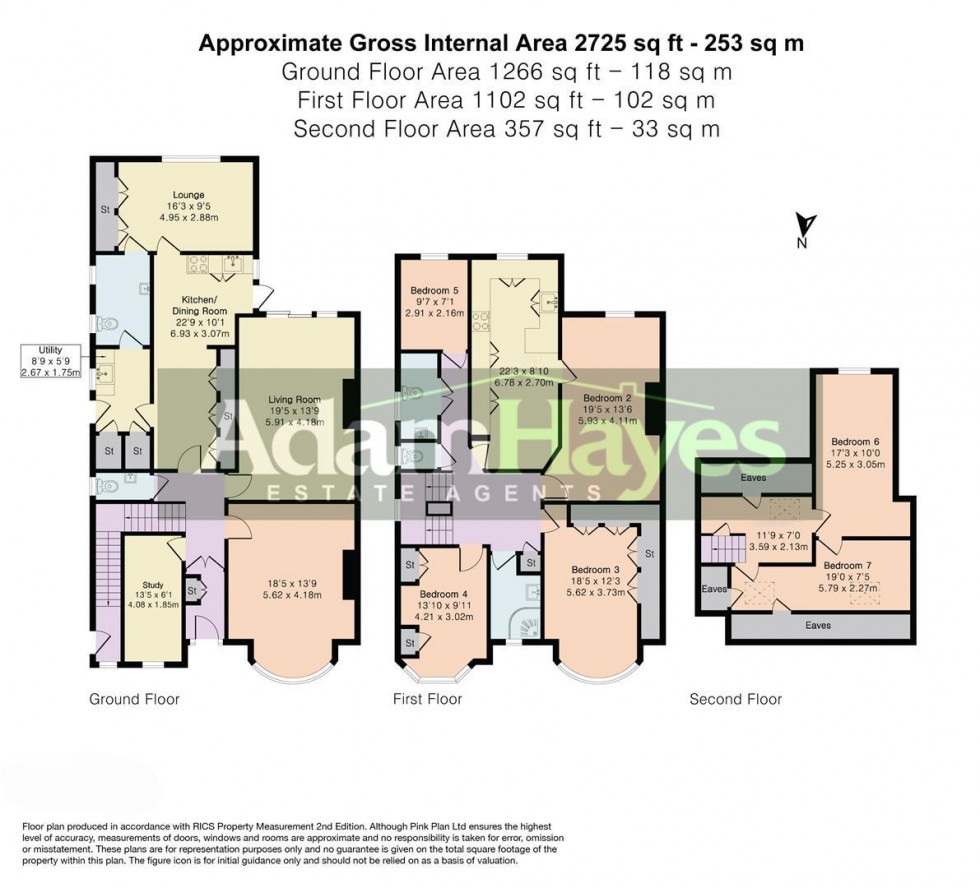 Floorplan for East End Road, Finchley Central, N3