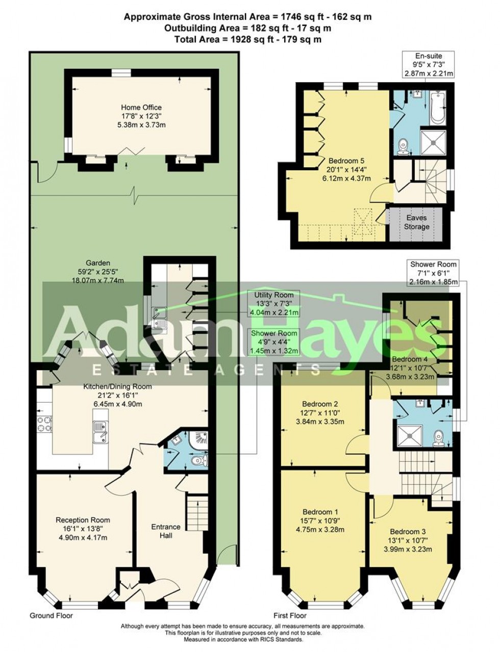 Floorplan for Hilton Avenue, North Finchley, N12
